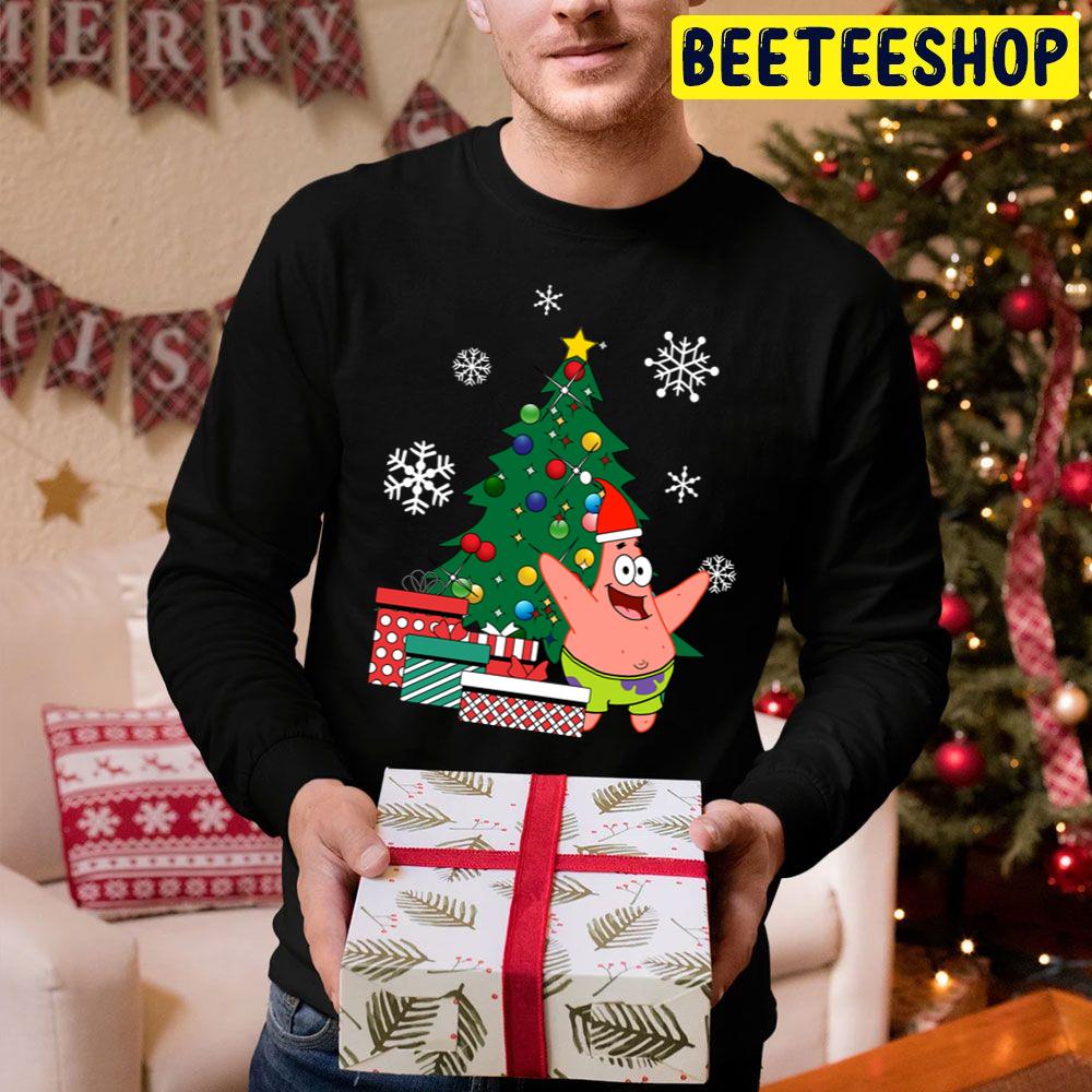 Patrick Star Around The Christmas Tree Spongebob Trending Unisex Hoodie Patrick Star Around The Christmas Tree Spongebob Trending Unisex Hoodie