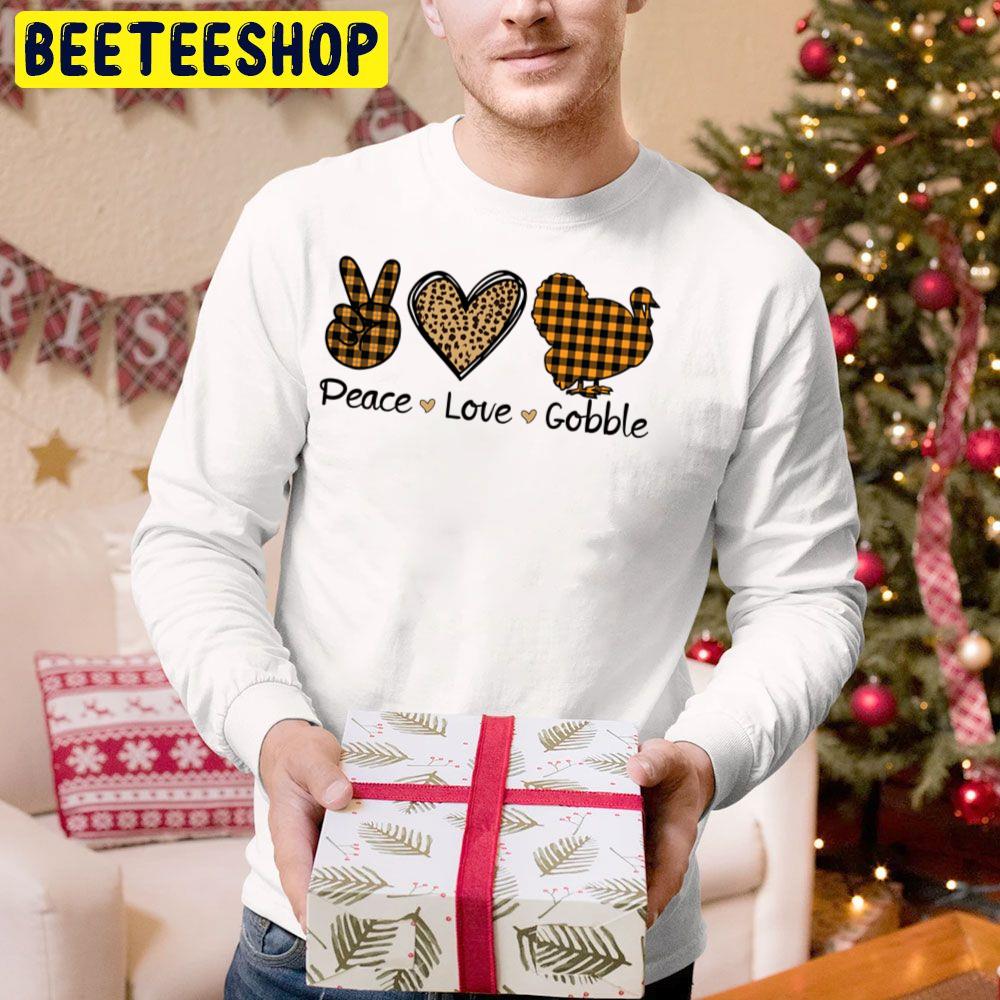 Peace Love Gobble Thanksgiving Day 2022 Trending Unisex Hoodie Peace Love Gobble Thanksgiving Day 2022 Trending Unisex Hoodie