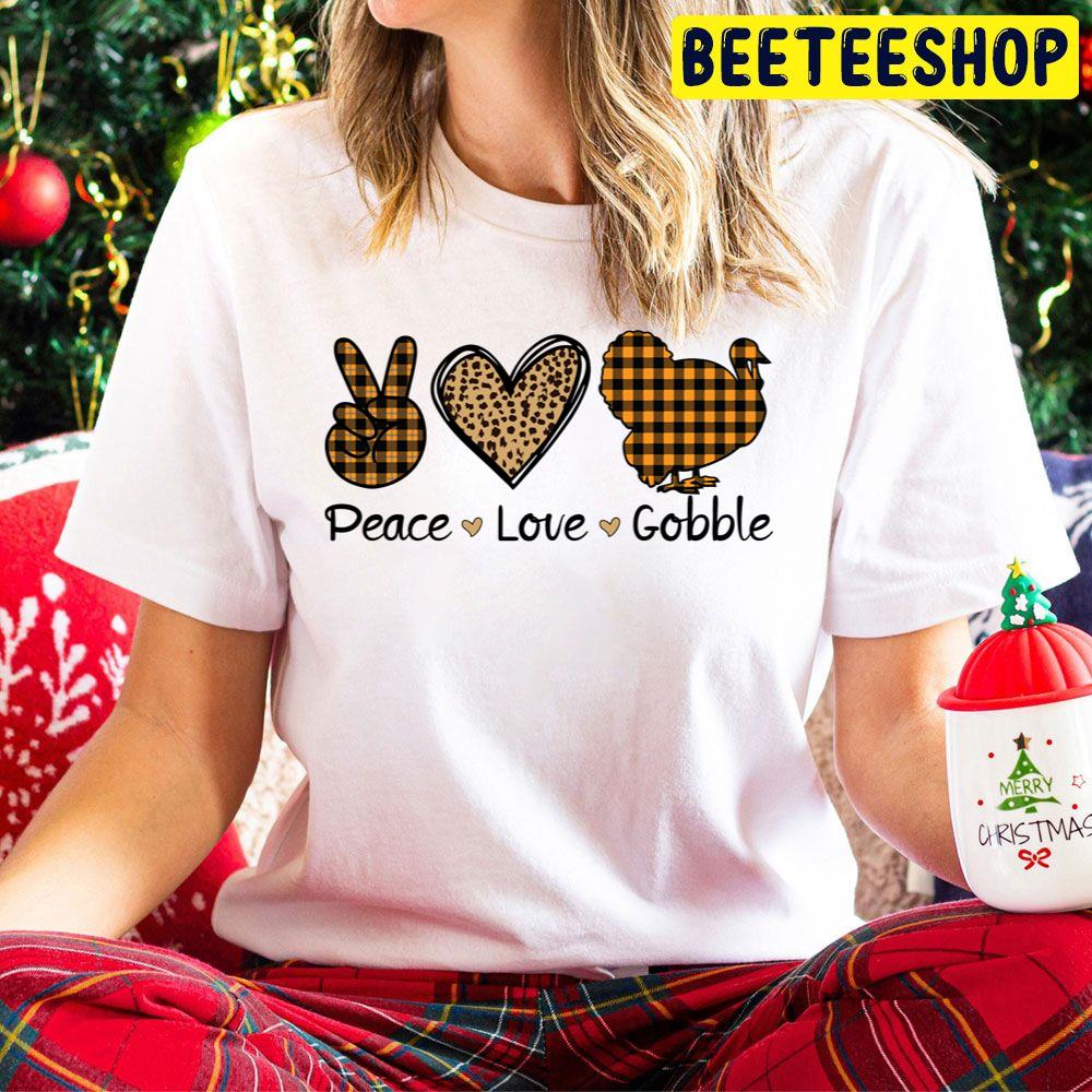 Peace Love Gobble Thanksgiving Day 2022 Trending Unisex Hoodie Peace Love Gobble Thanksgiving Day 2022 Trending Unisex Hoodie