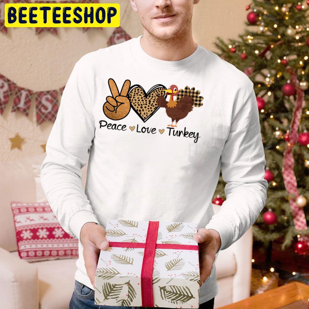 Peace Love Turkey Thanksgiving Day 2022 Trending Unisex Hoodie Peace Love Turkey Thanksgiving Day 2022 Trending Unisex Hoodie
