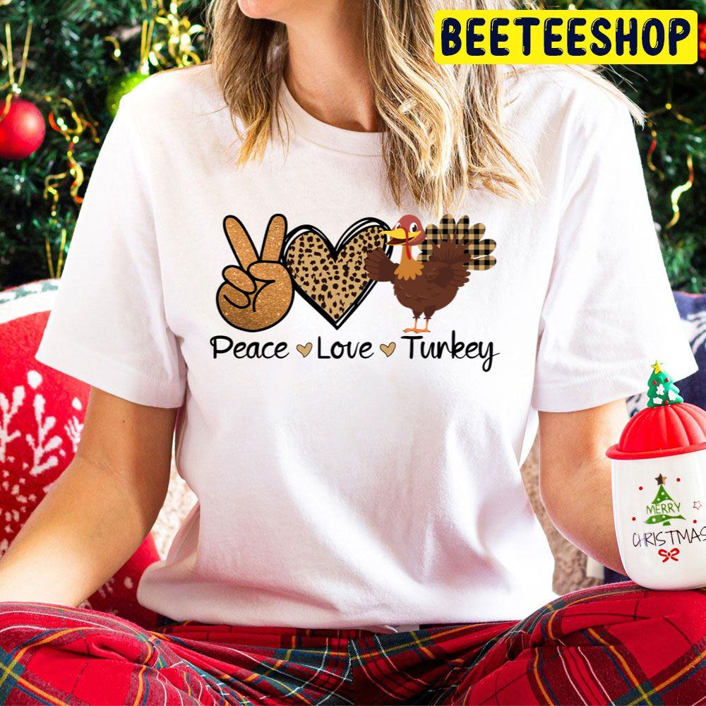 Peace Love Turkey Thanksgiving Day 2022 Trending Unisex Hoodie Peace Love Turkey Thanksgiving Day 2022 Trending Unisex Hoodie