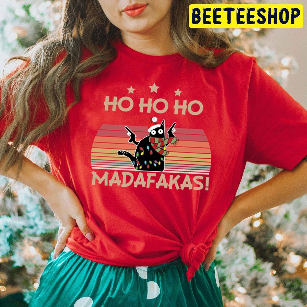 Pew Pew Cat Ho Ho Ho Madafakas Christmas Trending Unisex Hoodie Pew Pew Cat Ho Ho Ho Madafakas Christmas Trending Unisex Hoodie