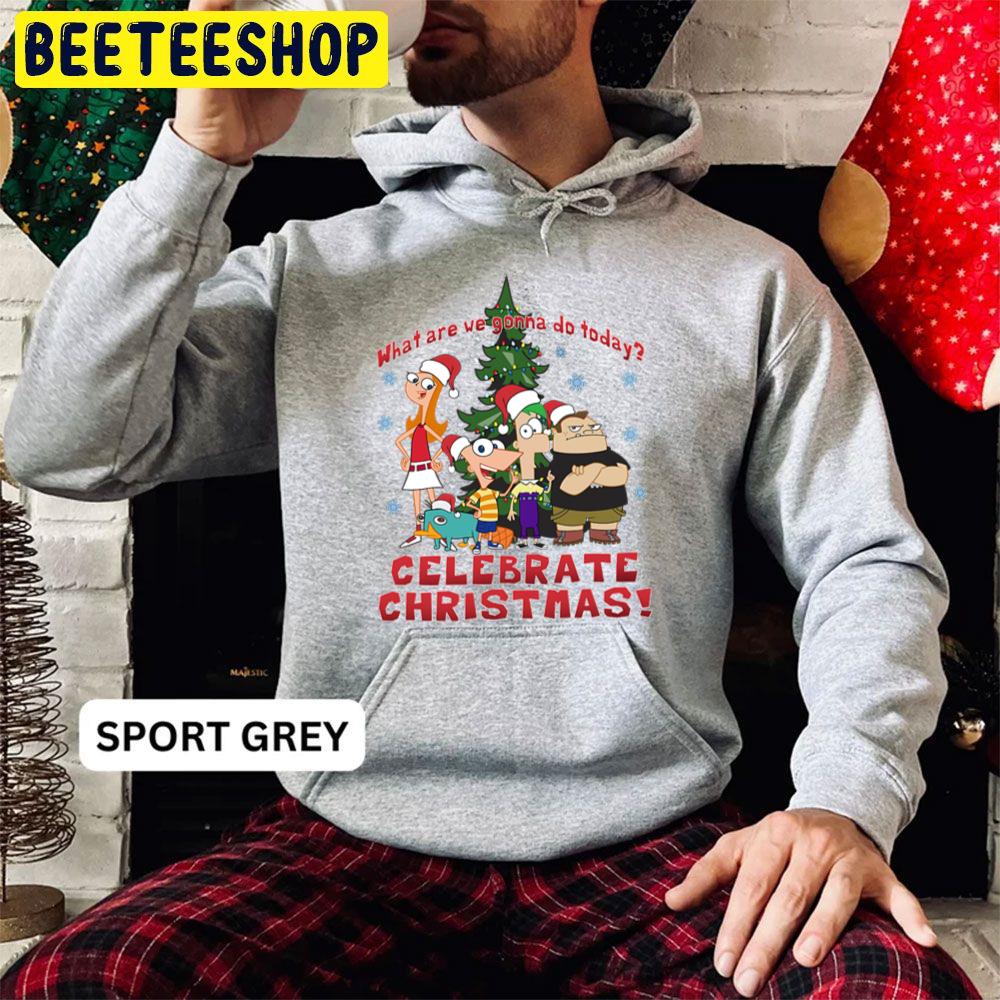 Phineas And Ferb Christmas Group What Are We Gonna Do Today Celebrate Christmas Trending Unisex Hoodie Phineas And Ferb Christmas Group What Are We Gonna Do Today Celebrate Christmas Trending Unisex Hoodie