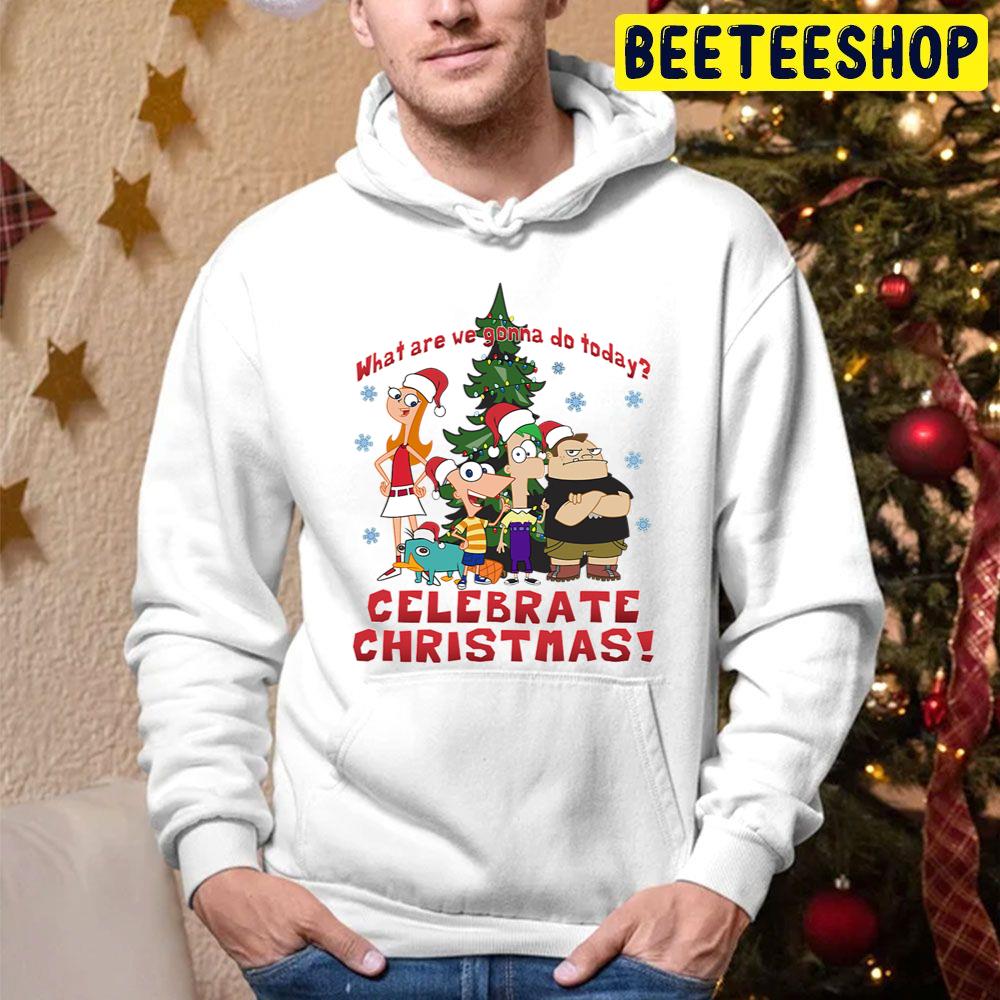 Phineas And Ferb Christmas Group What Are We Gonna Do Today Celebrate Christmas Trending Unisex Hoodie Phineas And Ferb Christmas Group What Are We Gonna Do Today Celebrate Christmas Trending Unisex Hoodie