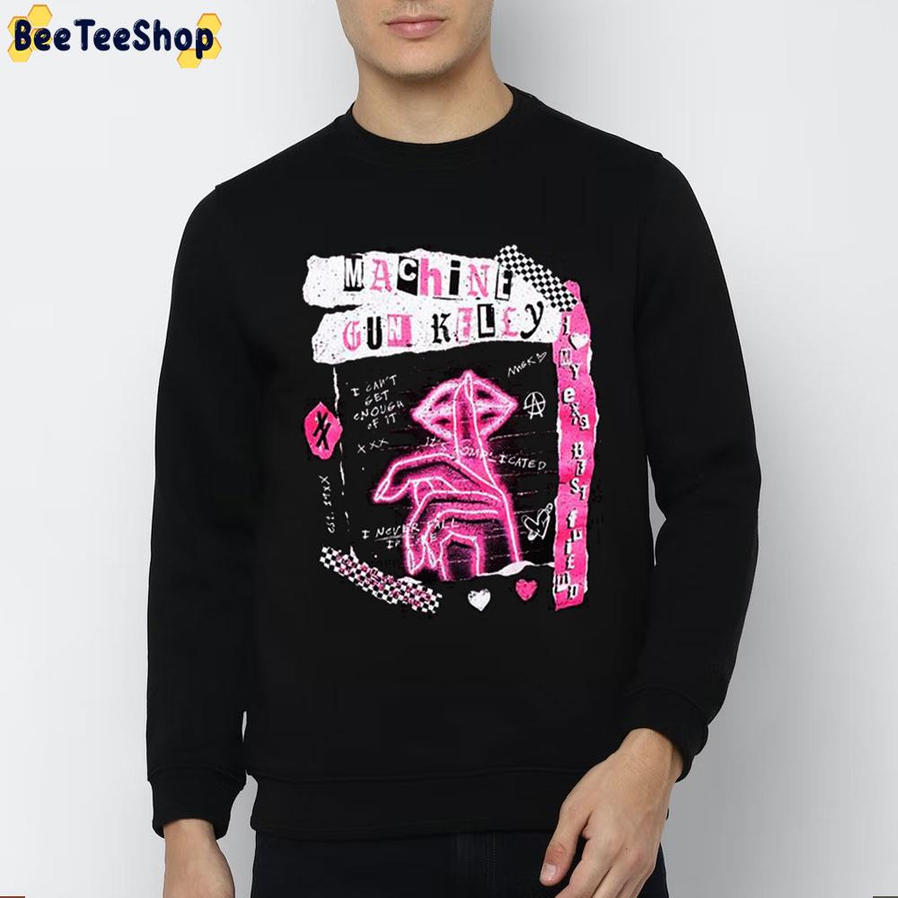Pink Art Machine Gun Kelly Trending Unisex Sweatshirt Pink Art Machine Gun Kelly Trending Unisex Sweatshirt