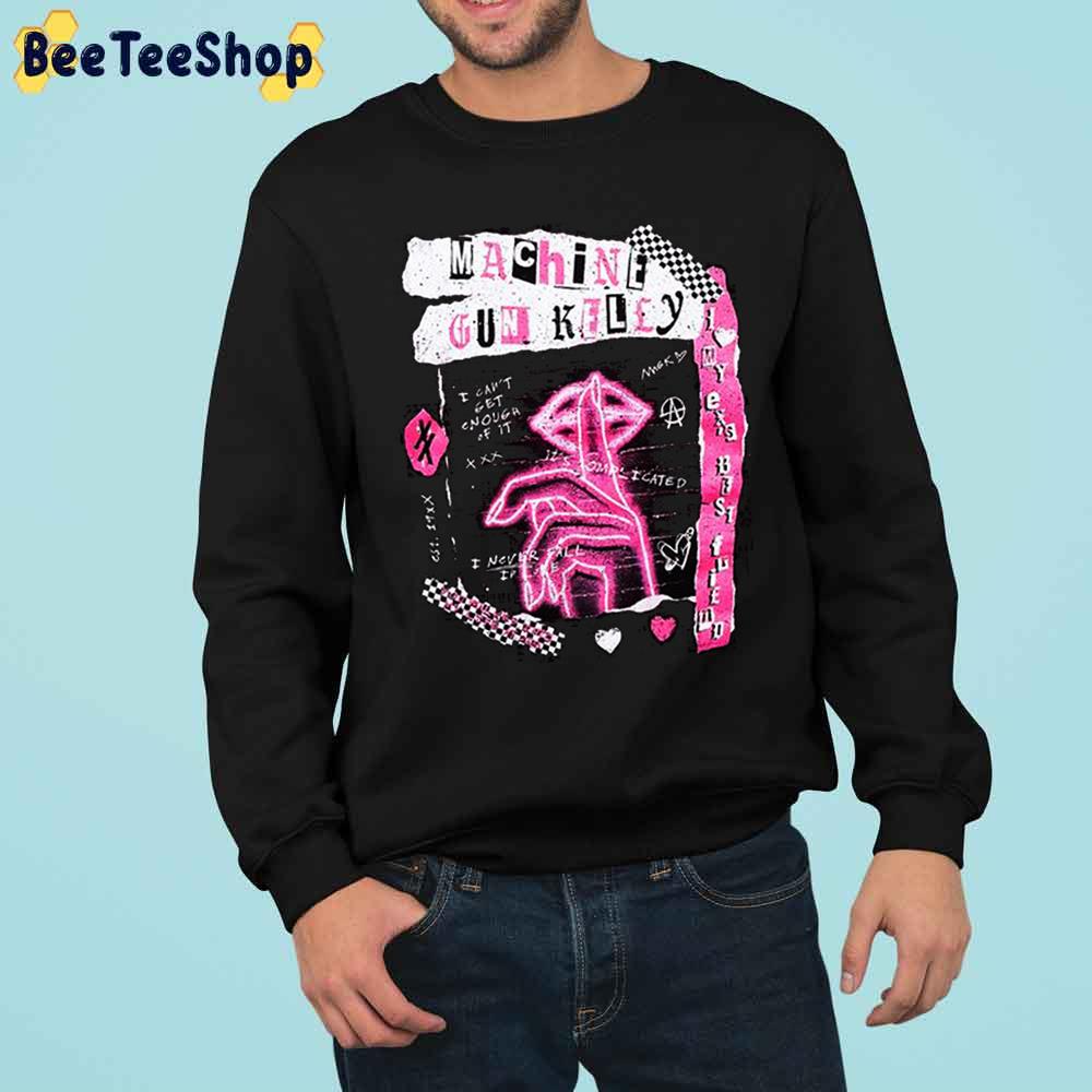 Pink Art Machine Gun Kelly Trending Unisex Sweatshirt Pink Art Machine Gun Kelly Trending Unisex Sweatshirt