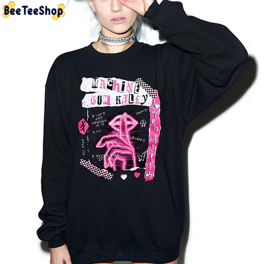 Pink Art Machine Gun Kelly Trending Unisex Sweatshirt Pink Art Machine Gun Kelly Trending Unisex Sweatshirt