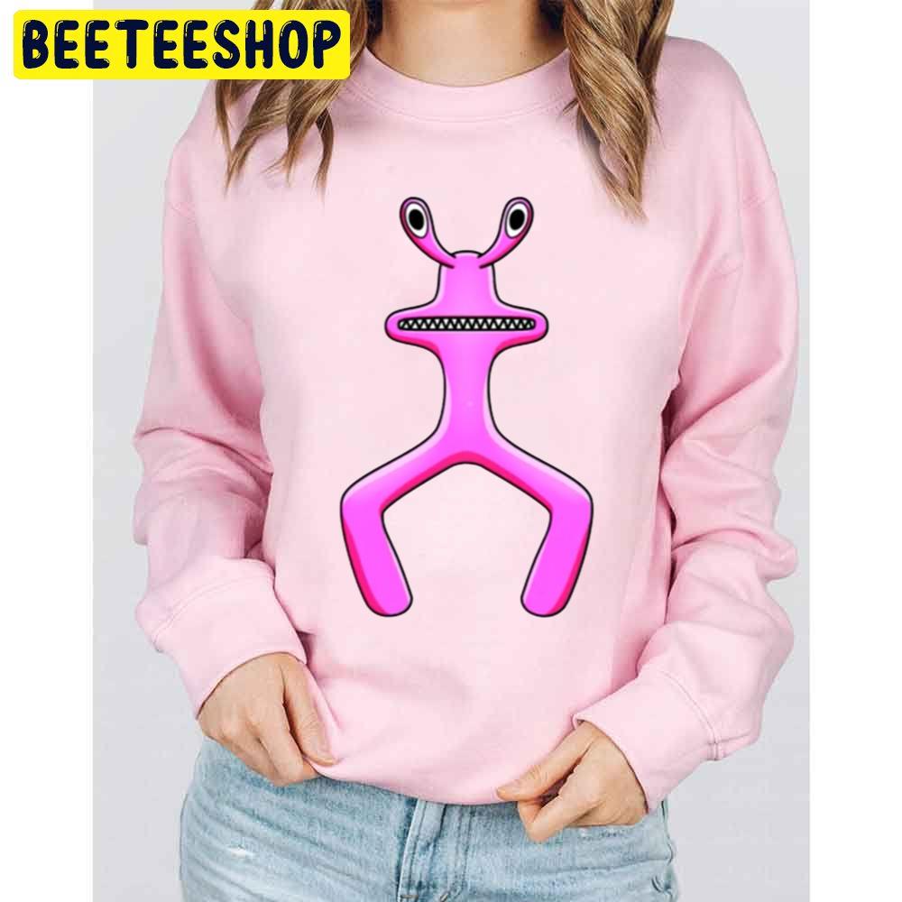 Pink Rainbow Friend Roblox Game Trending Unisex Sweatshirt Pink Rainbow Friend Roblox Game Trending Unisex Sweatshirt