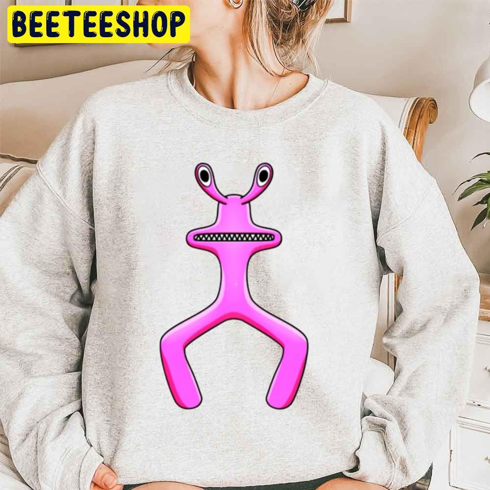 Pink Rainbow Friend Roblox Game Trending Unisex Sweatshirt Pink Rainbow Friend Roblox Game Trending Unisex Sweatshirt