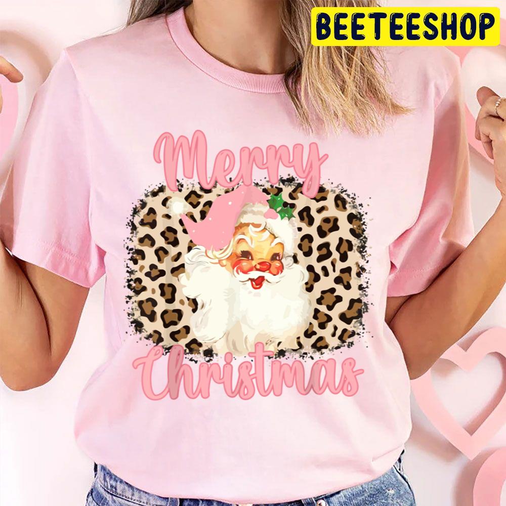 Pink Santa Claus Retro Vintage Christmas Trending Unisex T Shirt Pink Santa Claus Retro Vintage Christmas Trending Unisex T Shirt