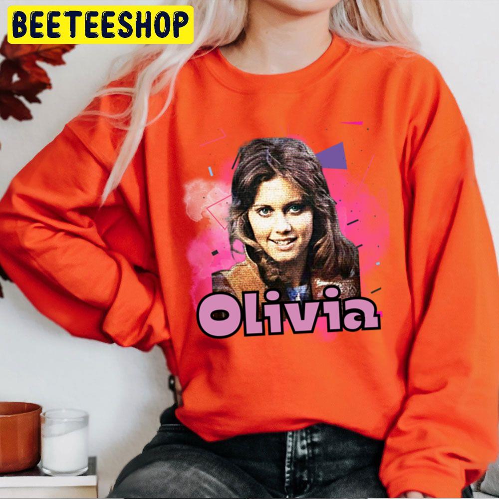 Pink Vintage Art Olivia Newton John Trending Unisex Sweatshirt Pink Vintage Art Olivia Newton John Trending Unisex Sweatshirt