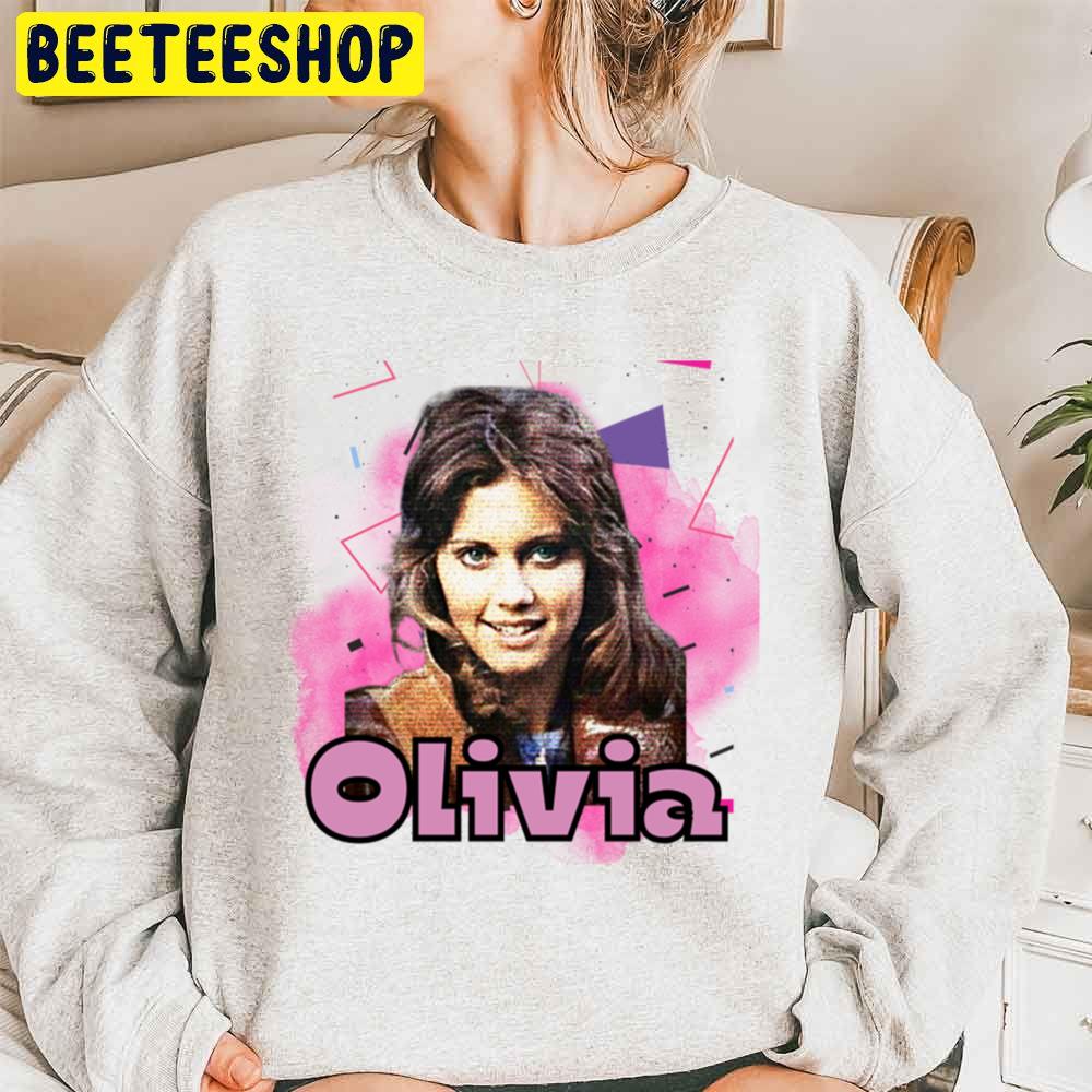 Pink Vintage Art Olivia Newton John Trending Unisex Sweatshirt Pink Vintage Art Olivia Newton John Trending Unisex Sweatshirt