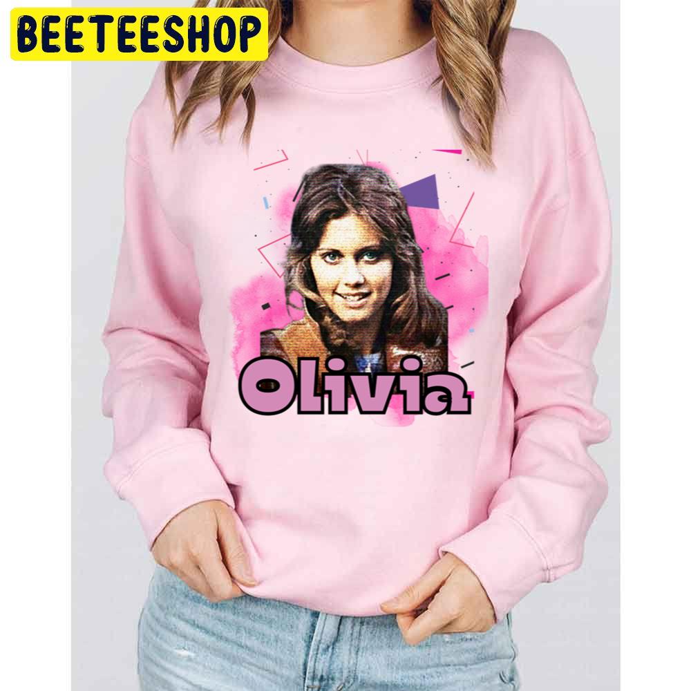 Pink Vintage Art Olivia Newton John Trending Unisex Sweatshirt Pink Vintage Art Olivia Newton John Trending Unisex Sweatshirt