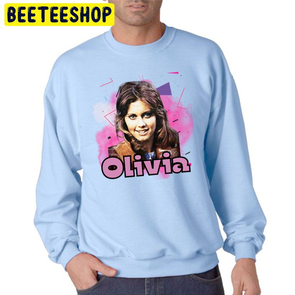 Pink Vintage Art Olivia Newton John Trending Unisex Sweatshirt Pink Vintage Art Olivia Newton John Trending Unisex Sweatshirt