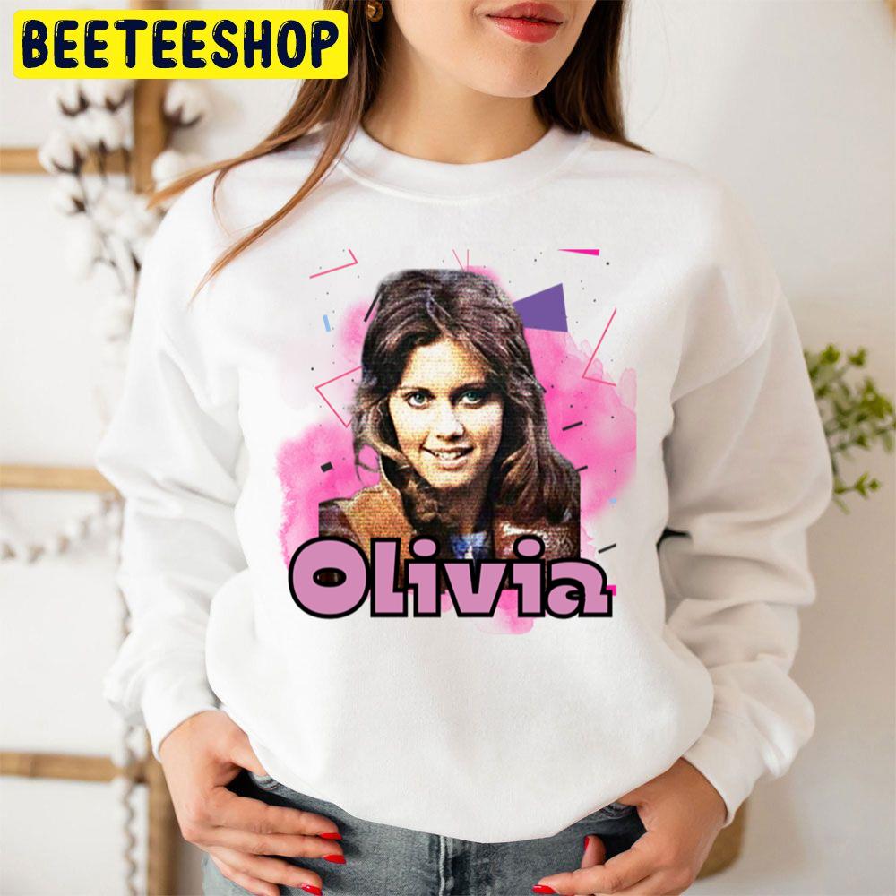Pink Vintage Art Olivia Newton John Trending Unisex Sweatshirt Pink Vintage Art Olivia Newton John Trending Unisex Sweatshirt