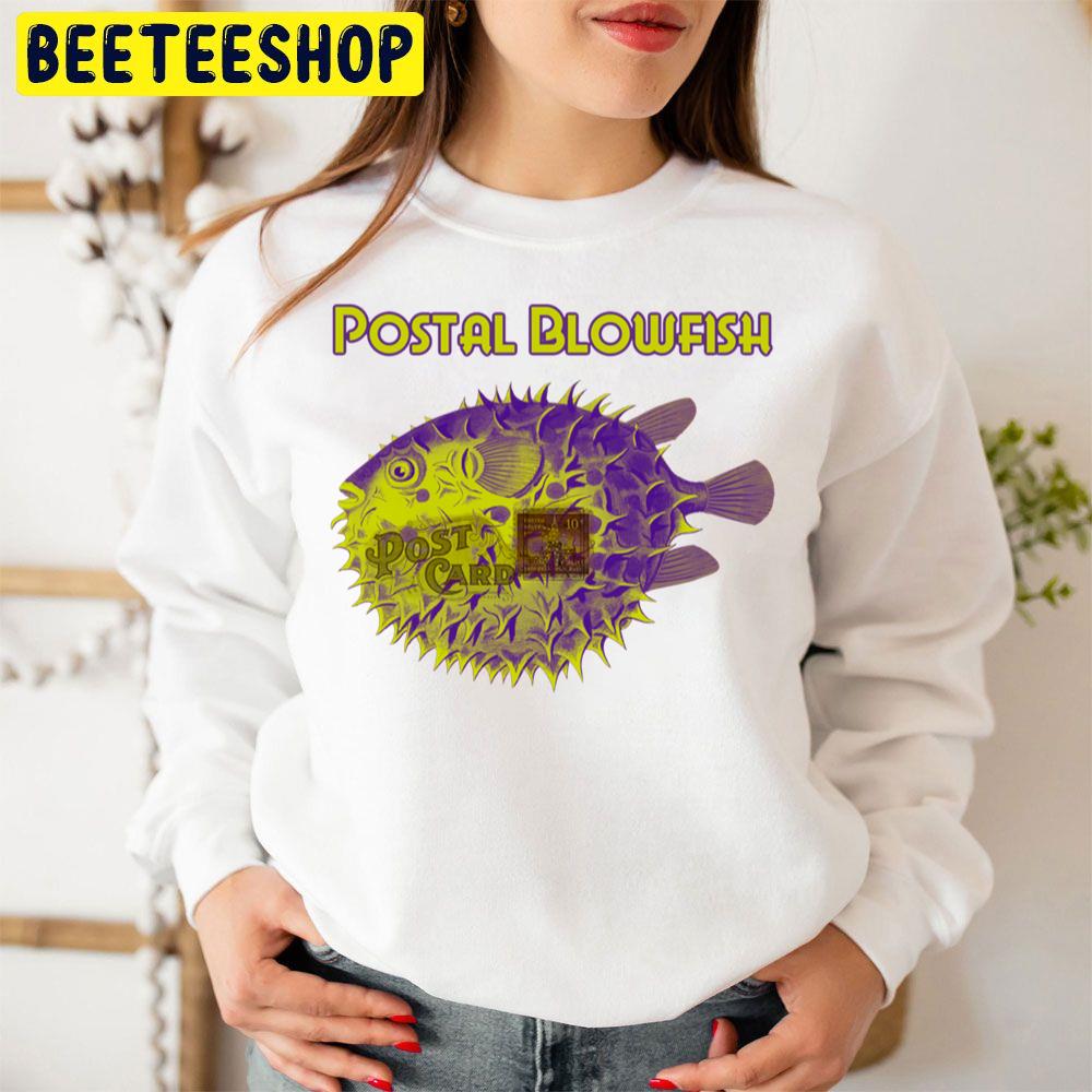 Postal Blowfish Post Card Trending Unisex Sweatshirt Postal Blowfish Post Card Trending Unisex Sweatshirt