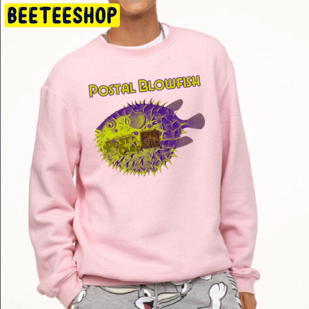 Postal Blowfish Post Card Trending Unisex Sweatshirt Postal Blowfish Post Card Trending Unisex Sweatshirt