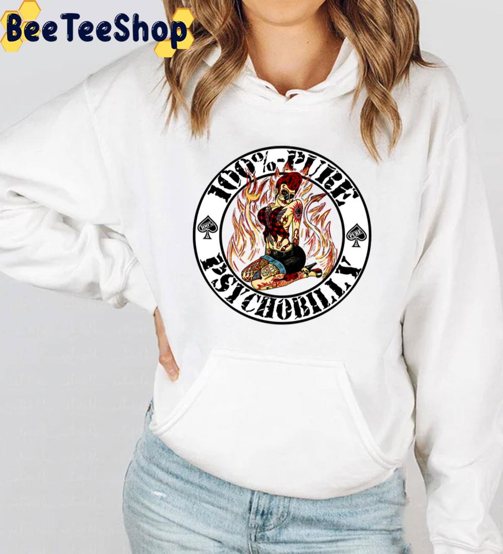 Psychobilly Girl White Trending Unisex Sweatshirt Psychobilly Girl White Trending Unisex Sweatshirt