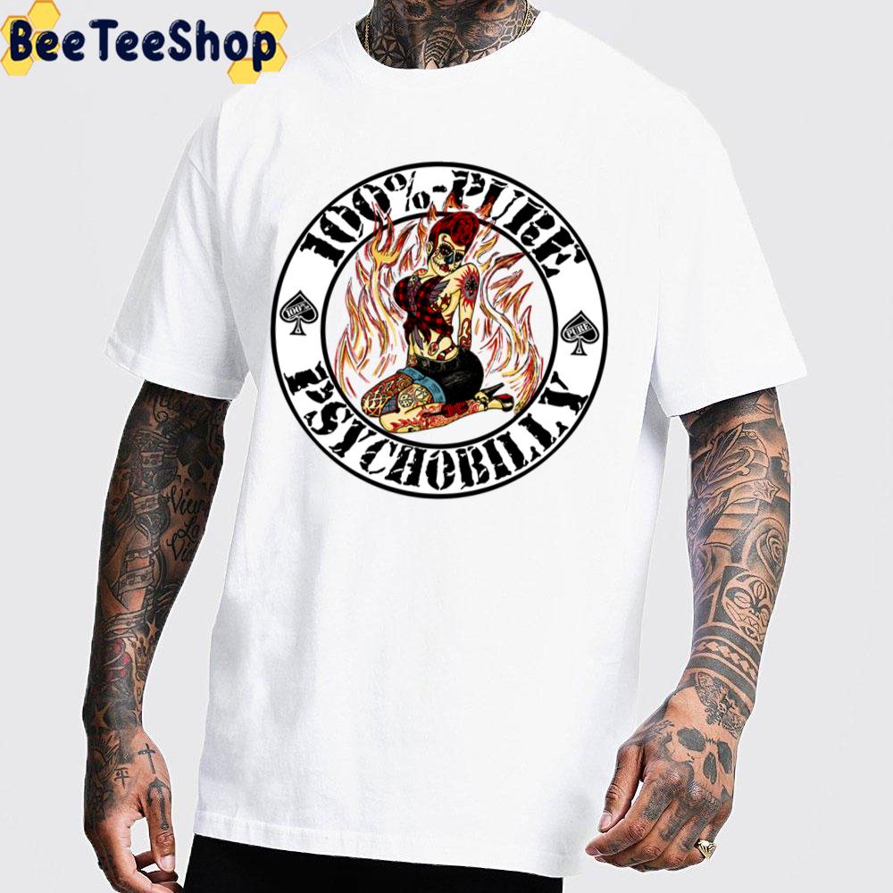Psychobilly Girl White Trending Unisex Sweatshirt Psychobilly Girl White Trending Unisex Sweatshirt