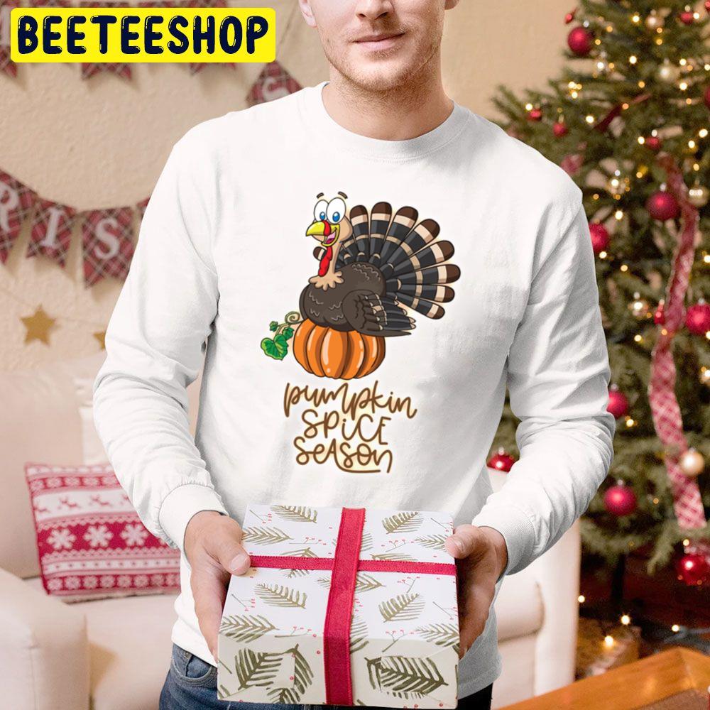 Pumpkin Spice Season With Turkey Trending Unisex Hoodie Pumpkin Spice Season With Turkey Trending Unisex Hoodie