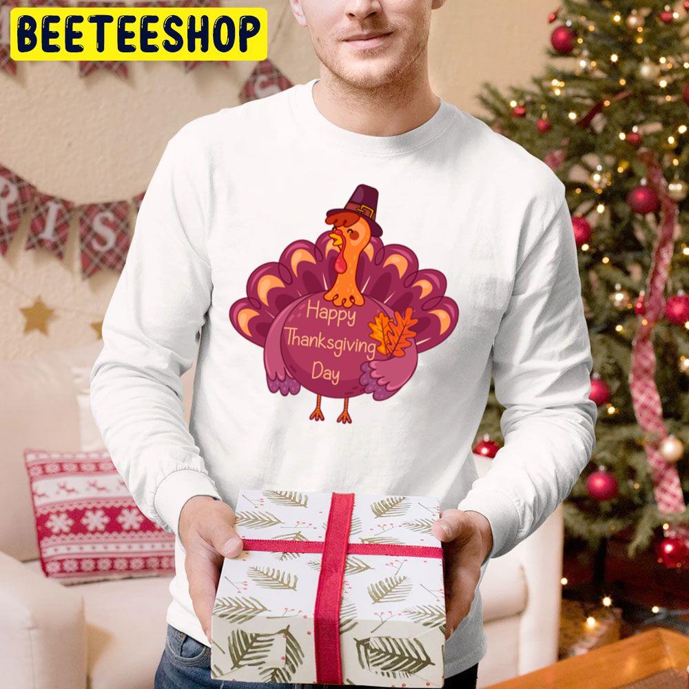 Purple Art Happy Day Thanksgiving Trending Unisex Hoodie Purple Art Happy Day Thanksgiving Trending Unisex Hoodie