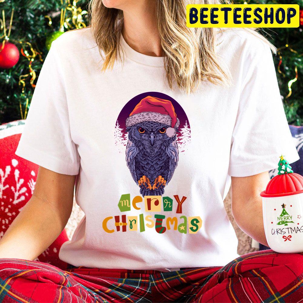 Purple Owl Marry Christmas Trending Unisex Hoodie Purple Owl Marry Christmas Trending Unisex Hoodie