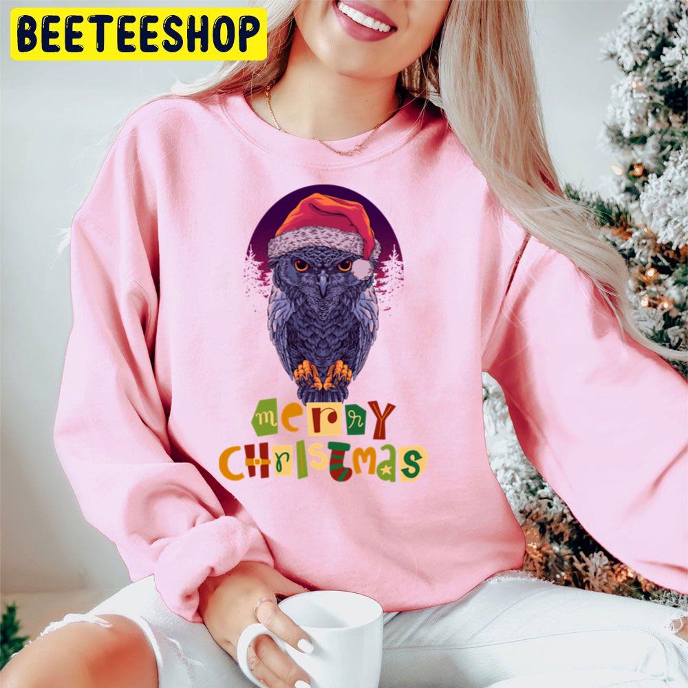 Purple Owl Marry Christmas Trending Unisex Hoodie Purple Owl Marry Christmas Trending Unisex Hoodie