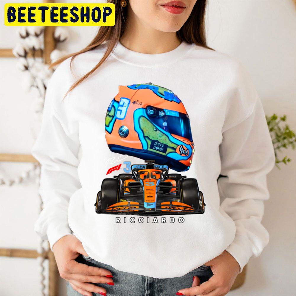 Racing Daniel Ricciardo Helmet 2022 Of Formula 1 Mclaren Team With Mcl36 Car F1 Team Trending Unisex Sweatshirt Racing Daniel Ricciardo Helmet 2022 Of Formula 1 Mclaren Team With Mcl36 Car F1 Team Trending Unisex Sweatshirt