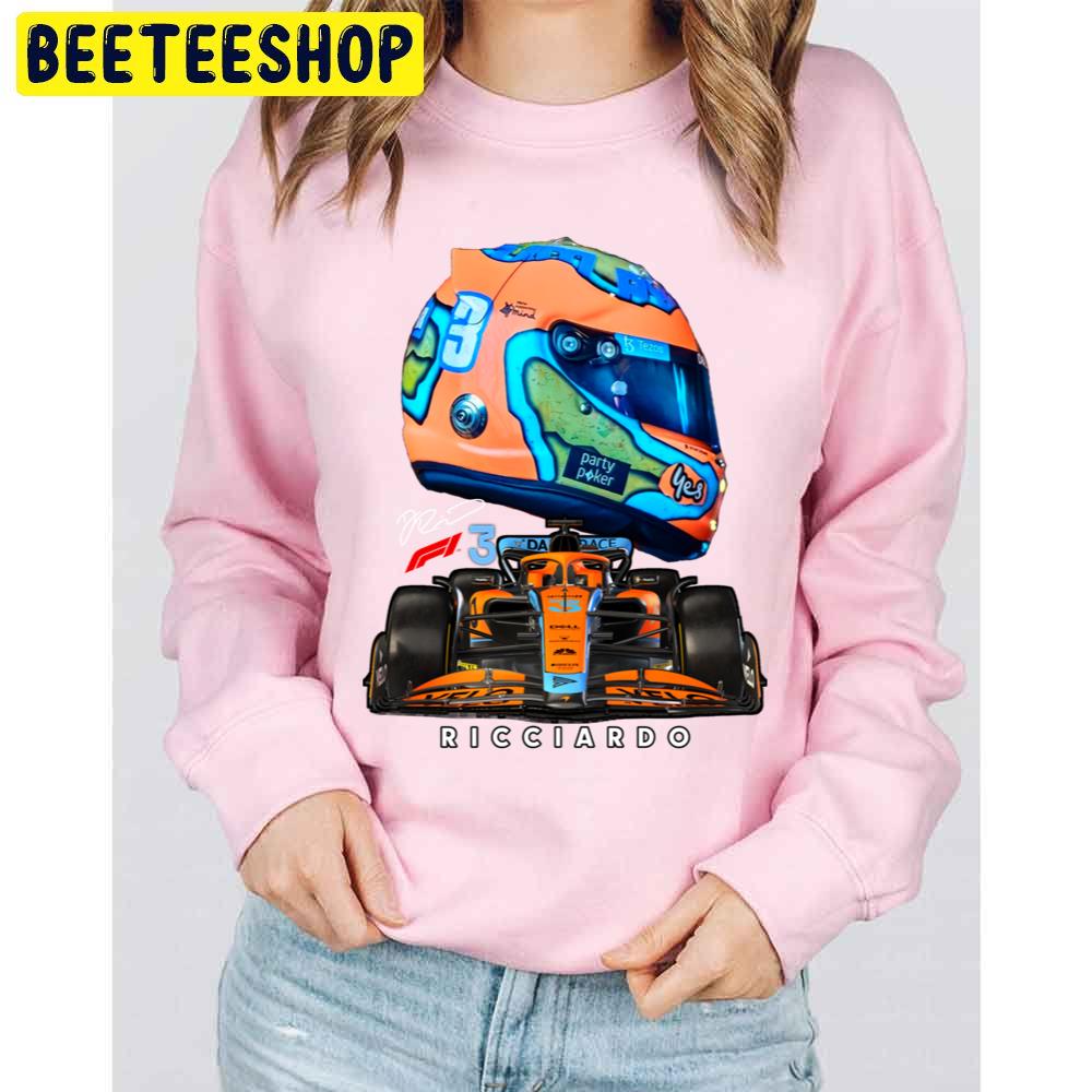 Racing Daniel Ricciardo Helmet 2022 Of Formula 1 Mclaren Team With Mcl36 Car F1 Team Trending Unisex Sweatshirt Racing Daniel Ricciardo Helmet 2022 Of Formula 1 Mclaren Team With Mcl36 Car F1 Team Trending Unisex Sweatshirt