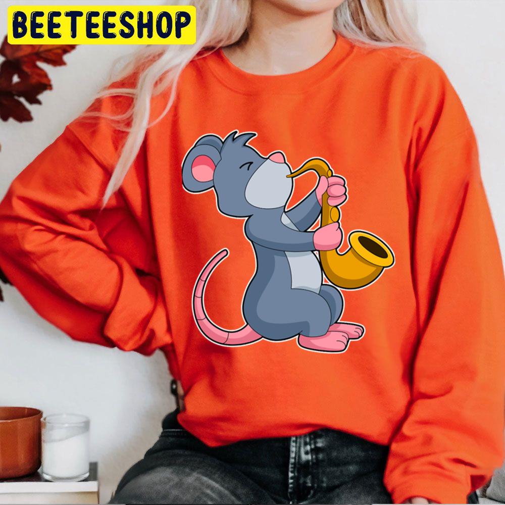 Rat At Music With Saxophone Trending Unisex Sweatshirt Rat At Music With Saxophone Trending Unisex Sweatshirt