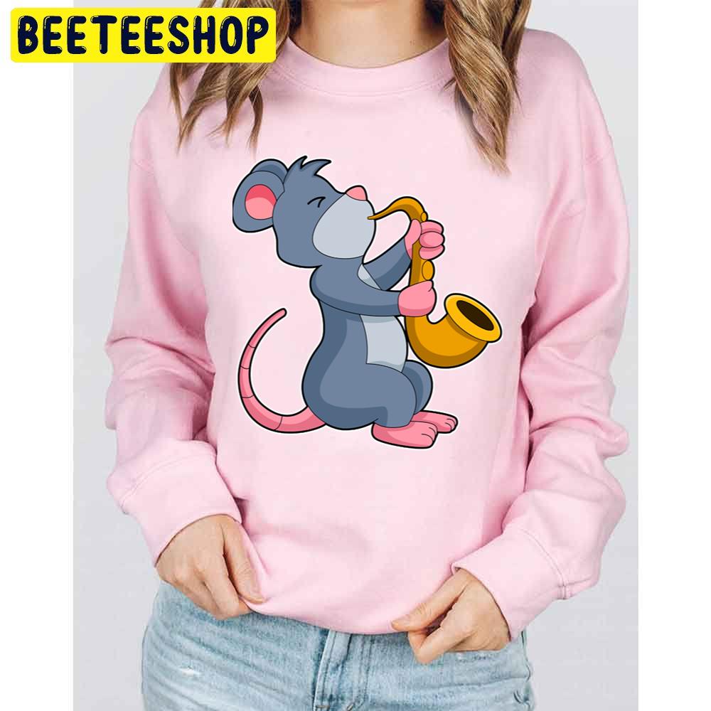 Rat At Music With Saxophone Trending Unisex Sweatshirt Rat At Music With Saxophone Trending Unisex Sweatshirt