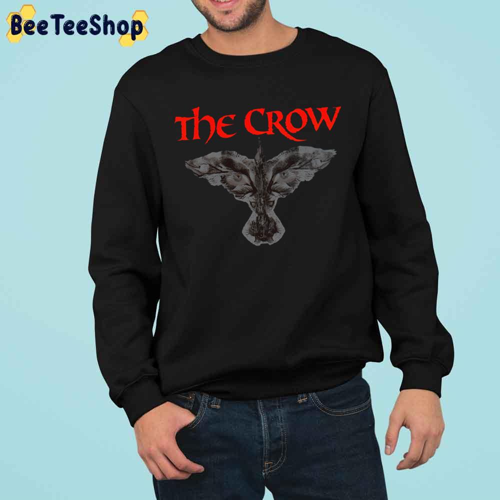Red Art The Crow Trending Unisex Sweatshirt Red Art The Crow Trending Unisex Sweatshirt