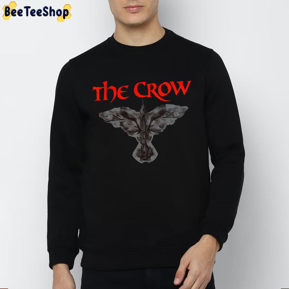 Red Art The Crow Trending Unisex Sweatshirt Red Art The Crow Trending Unisex Sweatshirt
