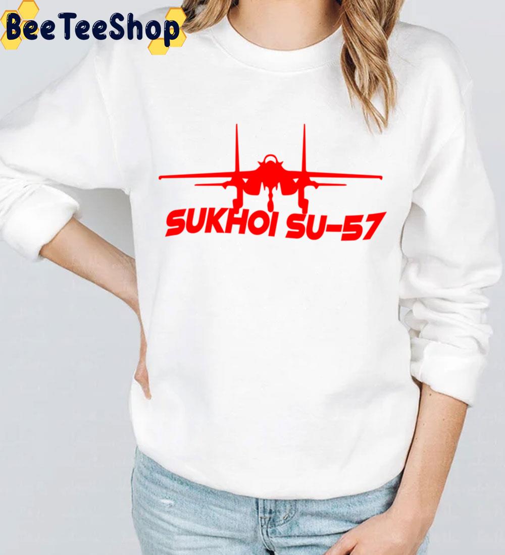 Red Color Su57 Trending Unisex Sweatshirt Red Color Su57 Trending Unisex Sweatshirt