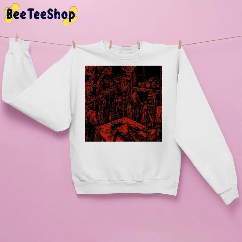 Red Design With Dead Scary Art Trending Unisex Sweatshirt Red Design With Dead Scary Art Trending Unisex Sweatshirt