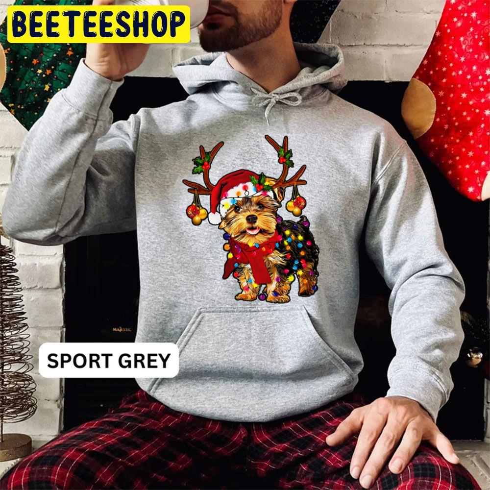 Reindeer Yorkie Christmas Trending Unisex Hoodie Reindeer Yorkie Christmas Trending Unisex Hoodie