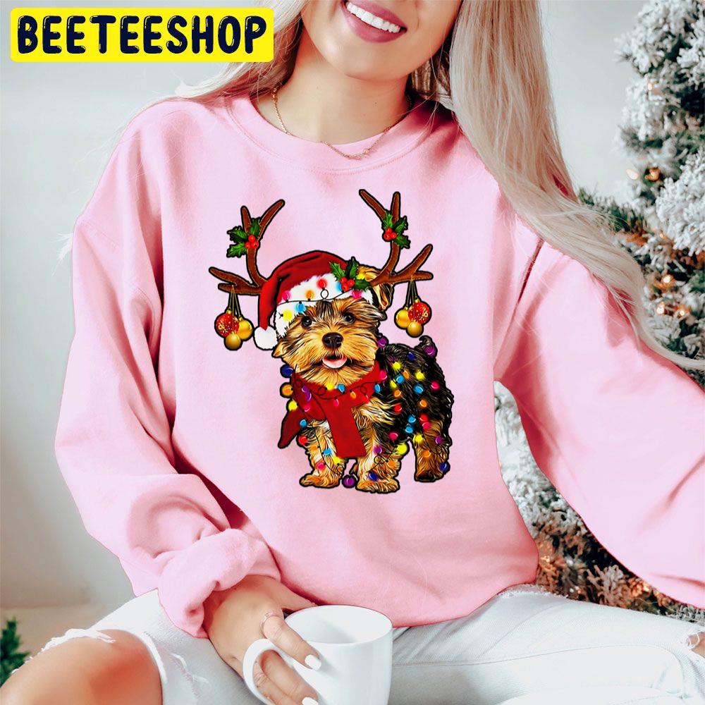 Reindeer Yorkie Christmas Trending Unisex Hoodie Reindeer Yorkie Christmas Trending Unisex Hoodie
