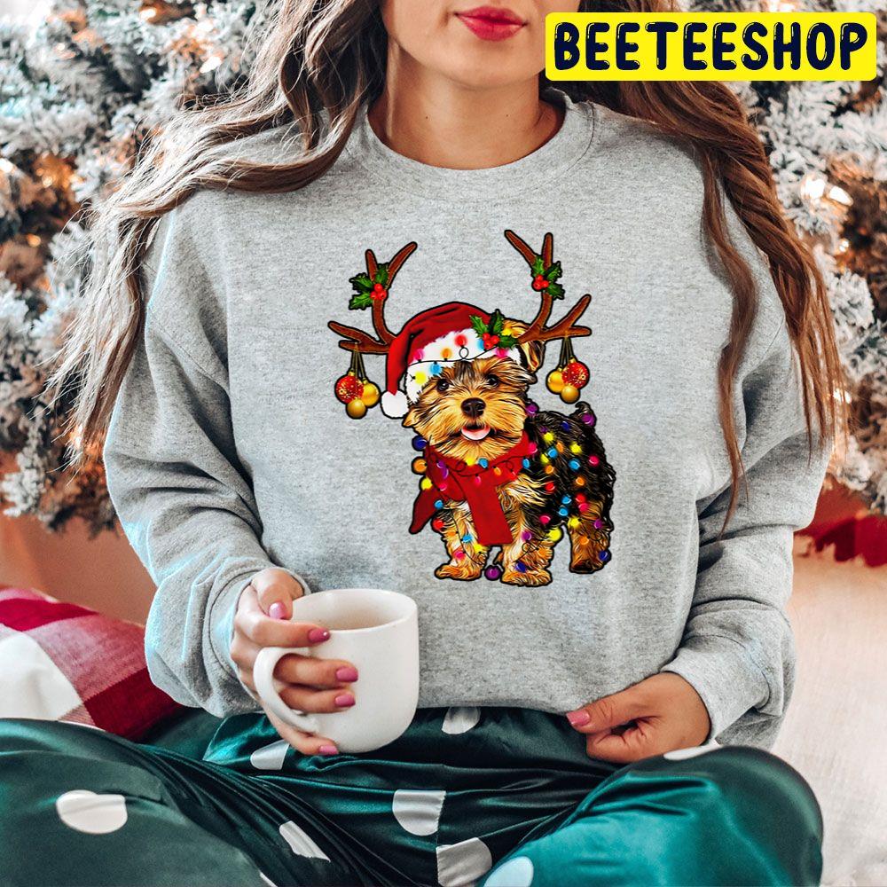Reindeer Yorkie Christmas Trending Unisex Hoodie Reindeer Yorkie Christmas Trending Unisex Hoodie