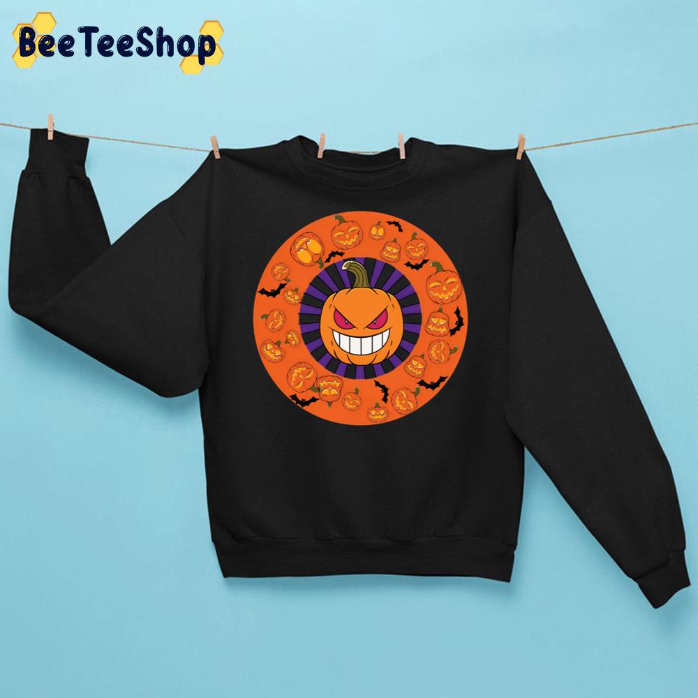 Retro Pumpkin And Bat Trending Unisex Sweatshirt Retro Pumpkin And Bat Trending Unisex Sweatshirt
