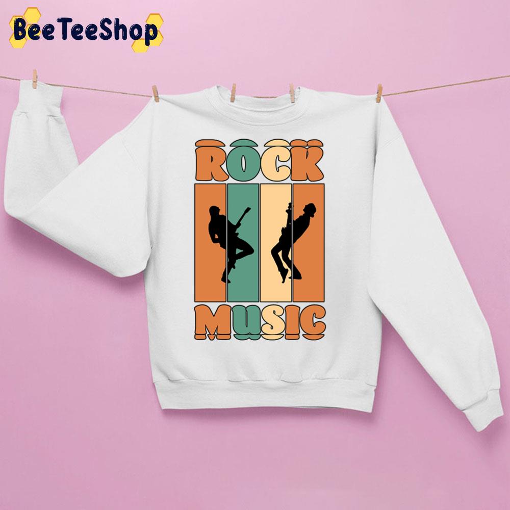 Retro Rock Music Great For Music Lovers Retro Colors & Black Logo Design T-Sh Trending Unisex Sweatshirt Retro Rock Music Great For Music Lovers Retro Colors & Black Logo Design T-Sh Trending Unisex Sweatshirt