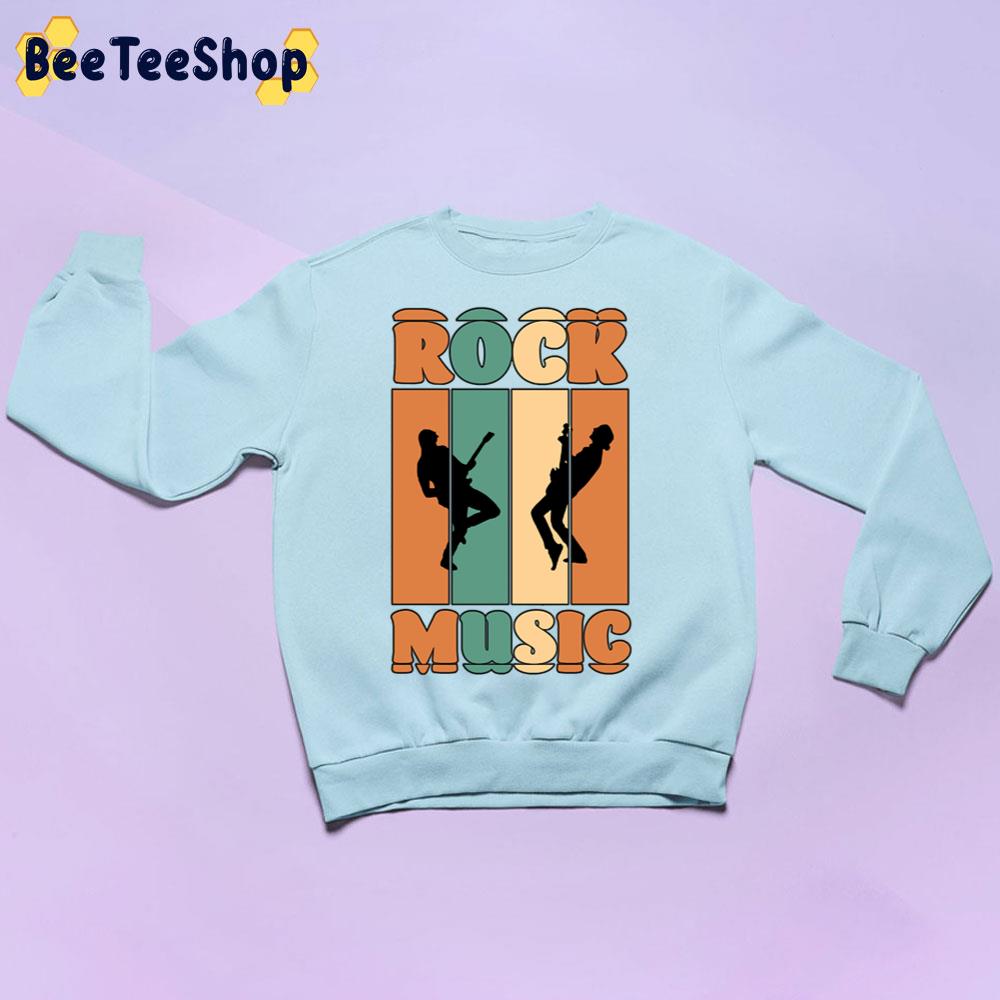 Retro Rock Music Great For Music Lovers Retro Colors & Black Logo Design T-Sh Trending Unisex Sweatshirt Retro Rock Music Great For Music Lovers Retro Colors & Black Logo Design T-Sh Trending Unisex Sweatshirt
