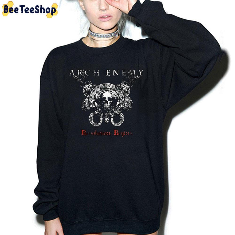 Revolution Begins Arch Enemy Trending Unisex Sweatshirt Revolution Begins Arch Enemy Trending Unisex Sweatshirt