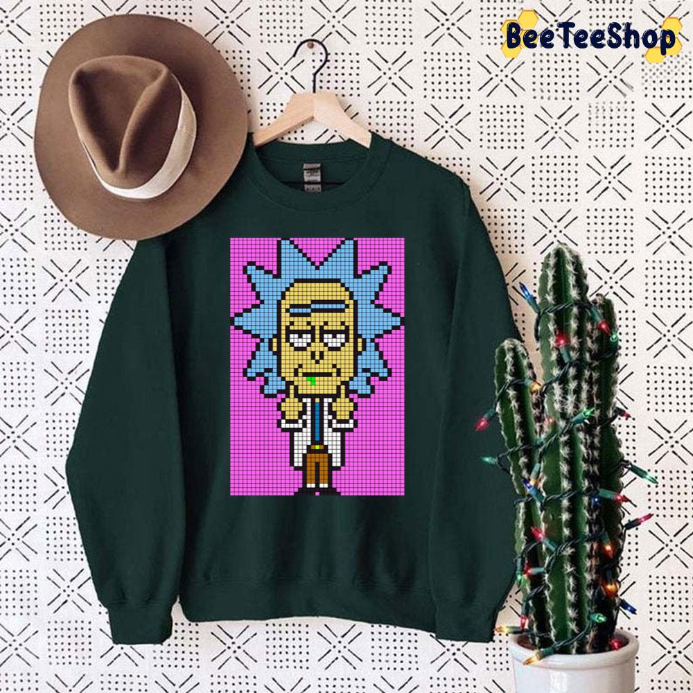 Rick Pixel Art Trending Unisex Sweatshirt Rick Pixel Art Trending Unisex Sweatshirt
