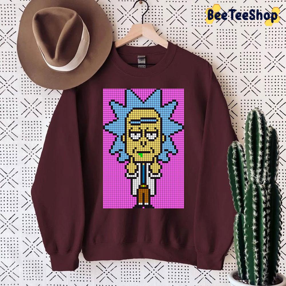 Rick Pixel Art Trending Unisex Sweatshirt Rick Pixel Art Trending Unisex Sweatshirt