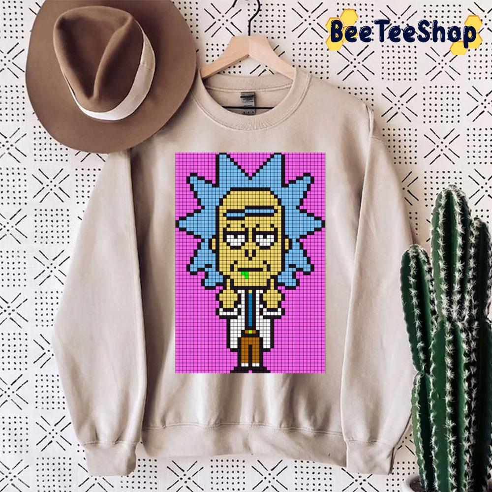 Rick Pixel Art Trending Unisex Sweatshirt Rick Pixel Art Trending Unisex Sweatshirt