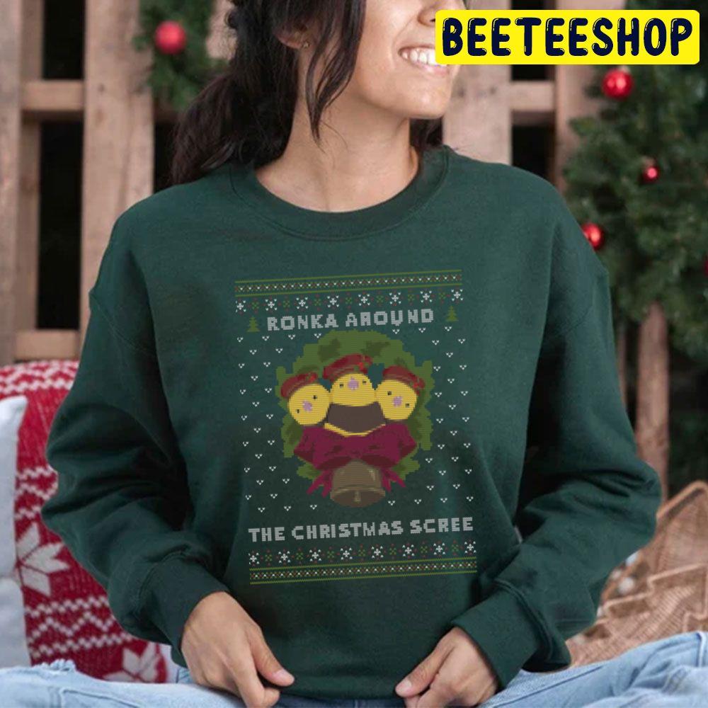 Ronka Around Knit Christmas Scree Trending Unisex Hoodie Ronka Around Knit Christmas Scree Trending Unisex Hoodie