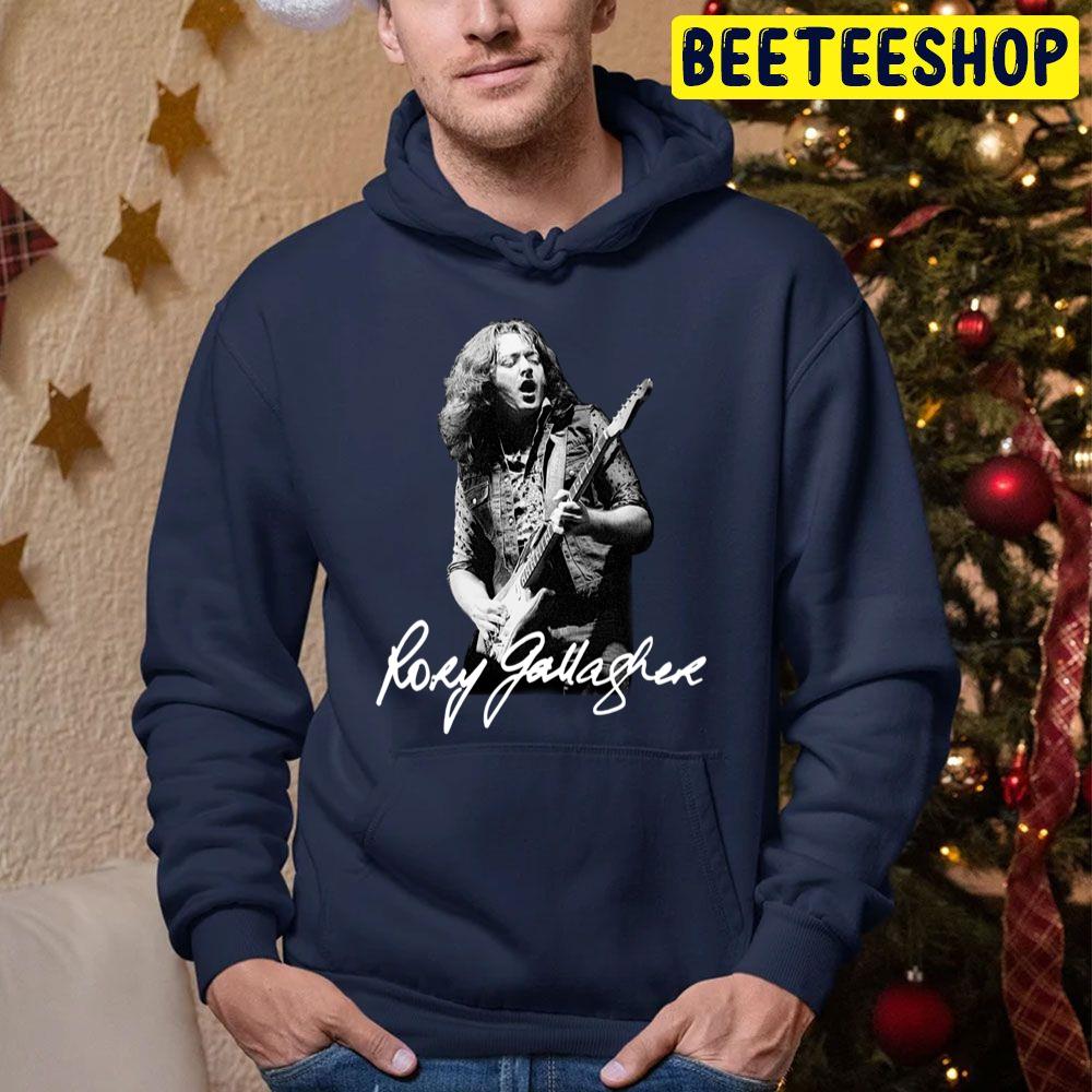 Rory Gallagher Playing Guitar Trending Unisex Hoodie Rory Gallagher Playing Guitar Trending Unisex Hoodie