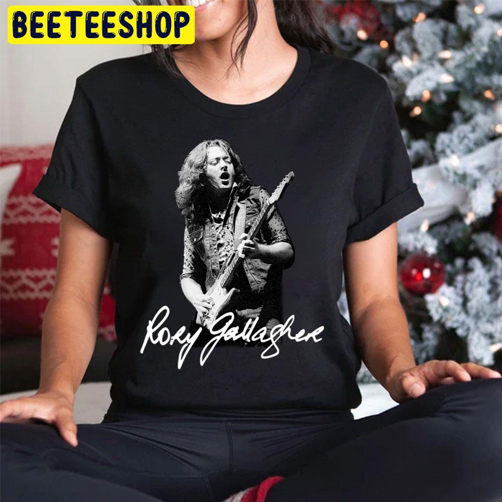 Rory Gallagher Playing Guitar Trending Unisex Hoodie Rory Gallagher Playing Guitar Trending Unisex Hoodie