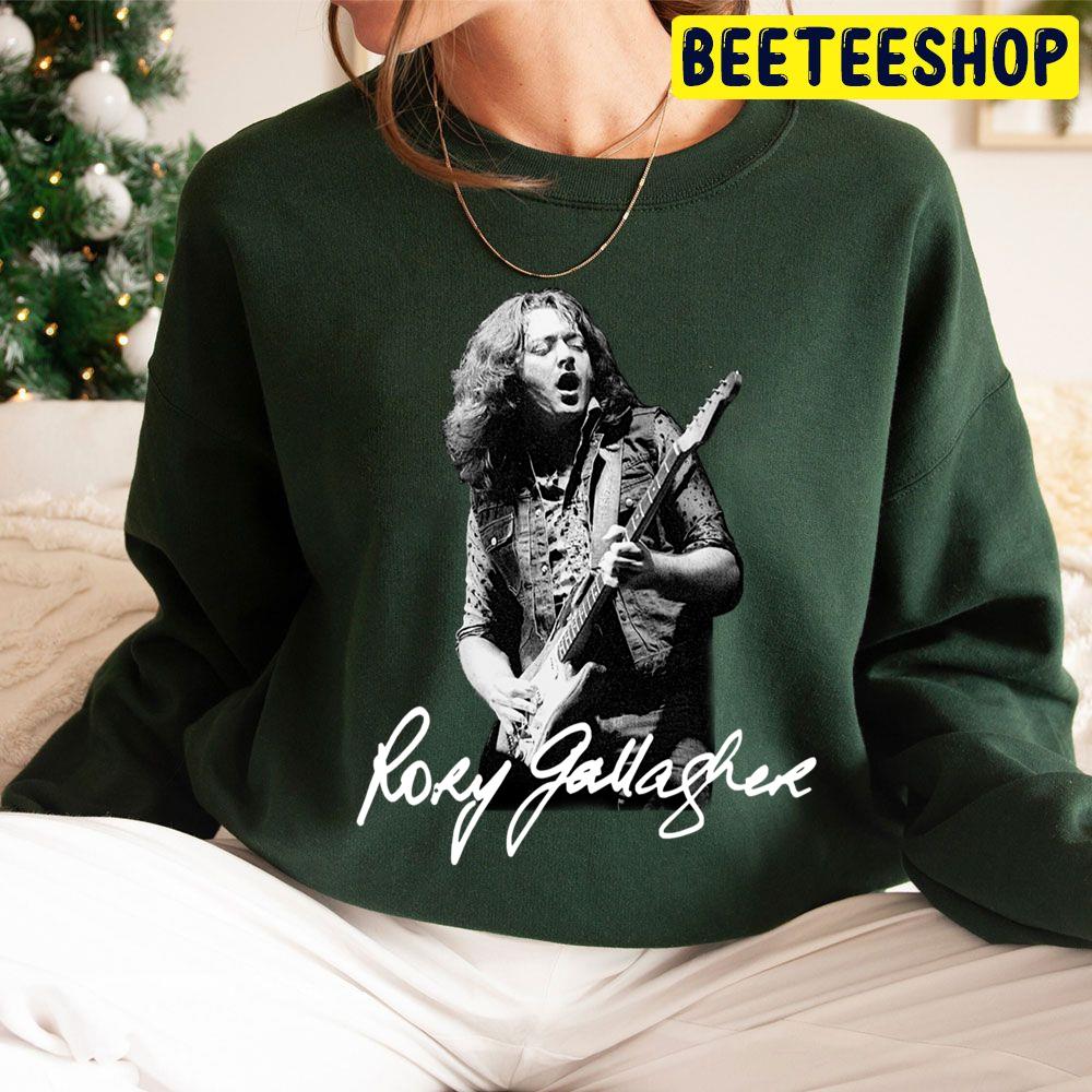 Rory Gallagher Playing Guitar Trending Unisex Hoodie Rory Gallagher Playing Guitar Trending Unisex Hoodie