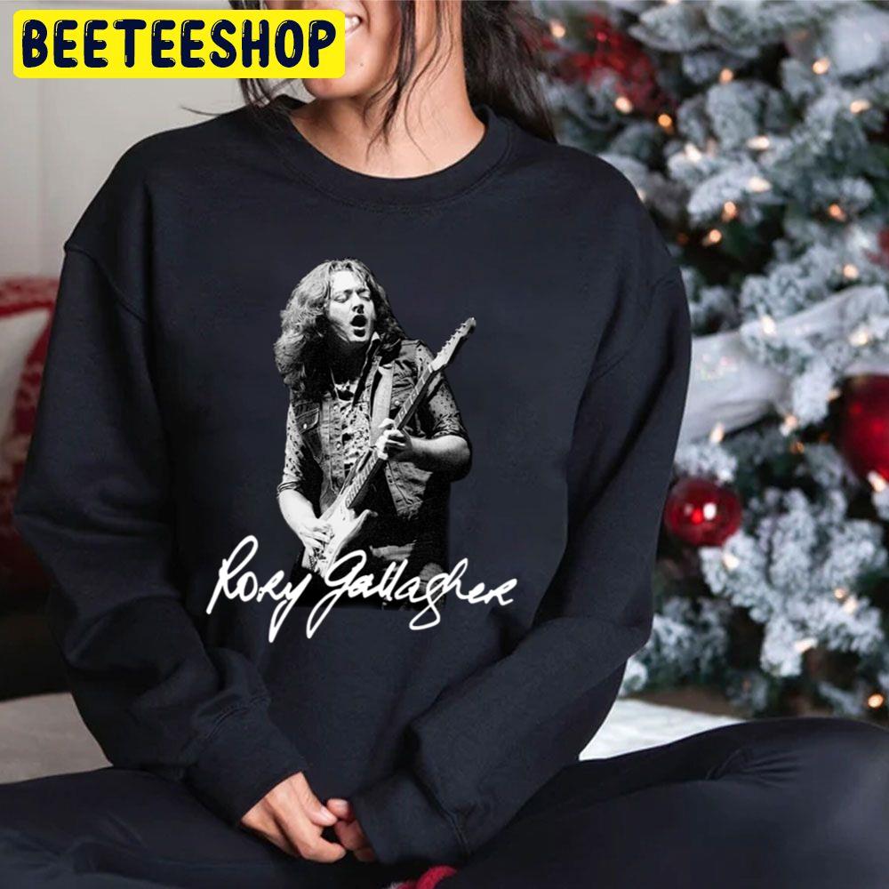 Rory Gallagher Playing Guitar Trending Unisex Hoodie Rory Gallagher Playing Guitar Trending Unisex Hoodie